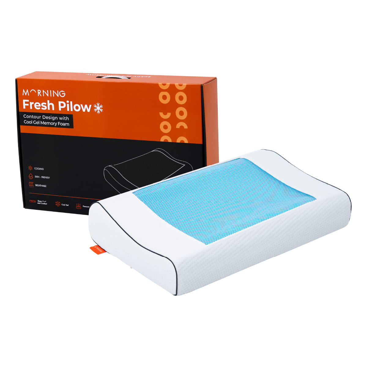 หมอนสุขภาพ MEMORY FOAM & GEL MORNING SLEEP FRESH PILLOW_0